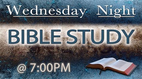 wednesday night bible study